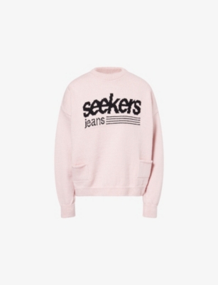 SISTERS & SEEKERS: Binky Brand-Print Knitted Jumper