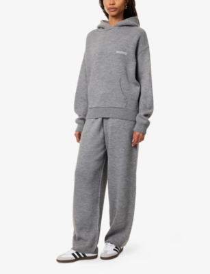 Sisters & Seekers Womens Wide-leg Relaxed-fit Knitted Trousers Sulk