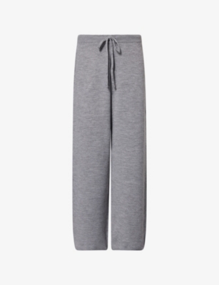 Sisters & Seekers Womens Wide-leg Relaxed-fit Knitted Trousers Sulk