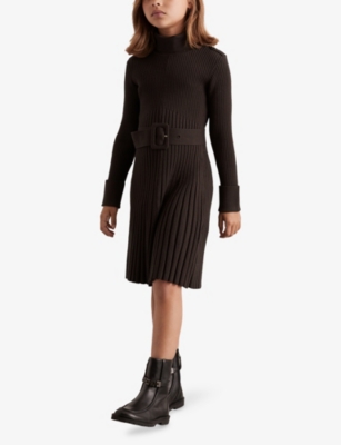 REISS: Vinnie Roll-Neck Knitted Dress 9-13 Years
