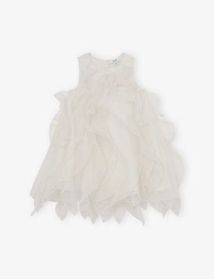 REISS: Ellenora Ruffled Organza Dress 9-13 Years