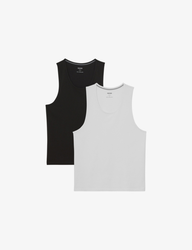 Monty Set of Two Stretch Jersey Vests