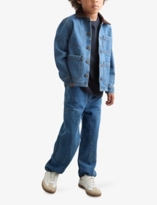 REISS: Herman Cord-Collar Denim Jacket 13-14 Years