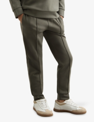 REISS: Premier Seam-Detail Stretch-Jersey Jogging Bottoms 13-14 Years