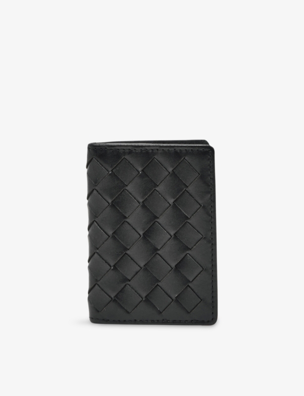 Presley Lattice Leather Card Holder