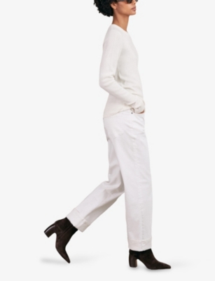 REISS: Amy Heeled Suede Ankle Boots