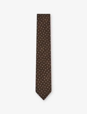 REISS: Pio Polka-Dot Cotton-Blend Tie