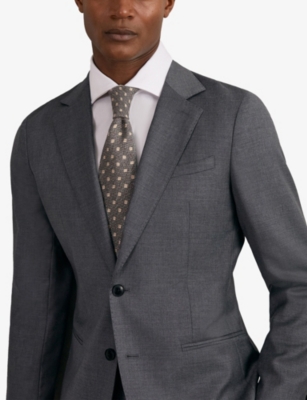 REISS: Tullio Floral-Print Wool and Silk Tie