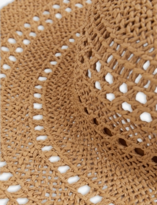 REISS: Elisa Wide-Brim Woven Hat