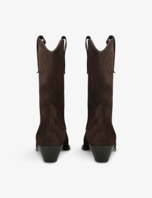 ISABEL MARANT: Duerto Suede Heeled Cowboy Boots