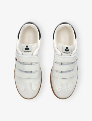 Isabel Marant White Leather Sneakers In Multi