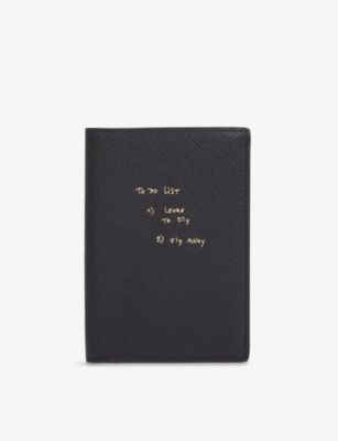 SMYTHSON: Smythson x Thomas Lélu Panama Leather Passport Cover