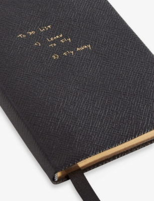 SMYTHSON: Smythson x Thomas Lélu 'To Do List' Panama Chelsea Leather Notebook