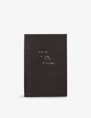 SMYTHSON: Smythson x Thomas Lélu 'To Do List' Panama Chelsea Leather Notebook