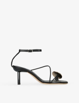 CHRISTOPHER ESBER: Doma Stoned Leather Heeled Sandals