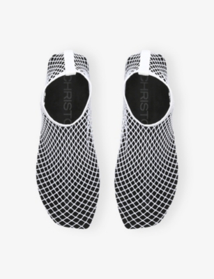 Christopher Esber Minette Embellished Mesh Ballet Flats In White