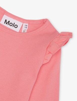 MOLO: Cathi Long-Sleeve Cotton-Jersey Dress 3-12 Years