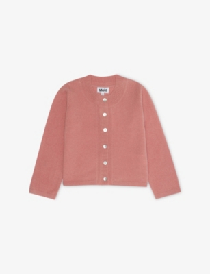 MOLO: Giovanna Brushed Wool Knitted Cardigan 3-12 Years
