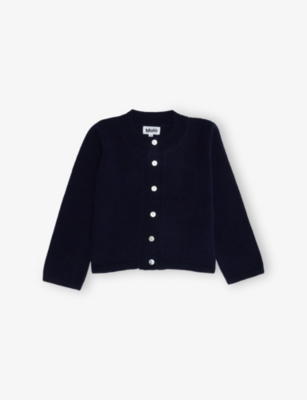 MOLO: Giovanna Brushed Wool Knitted Cardigan 3-12 Years