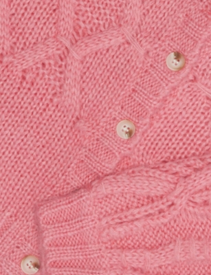 MOLO: Gracelyn Wool-Blend Cable-Knit Cardigan 3-12 Years