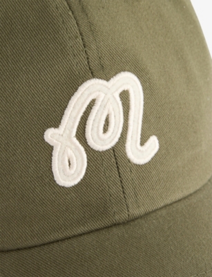 MALBON: Washed Embroidered Cotton Golf Cap