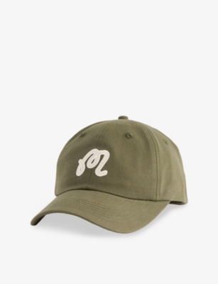 MALBON: Washed Embroidered Cotton Golf Cap