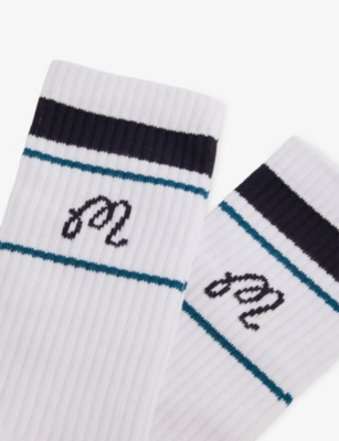 MALBON: Sportiva Stretch-Cotton Golf Socks