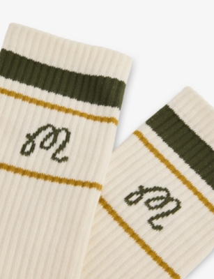 MALBON: Sportiva Stretch-Cotton Golf Socks