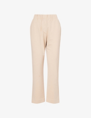 Weekend Max Mara Omens Elfo Straight-leg Stretch-woven Trousers Beige
