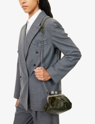 WEEKEND MAX MARA: Spanishheritage Leather Clutch Bag