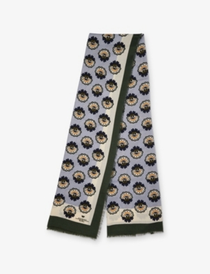 WEEKEND MAX MARA: Floral-Print Wool and Silk-Blend Scarf