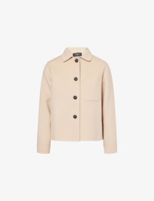 Weekend Max Mara Omens Ivory Nordica Regular-fit Wool-blend Jacket In White