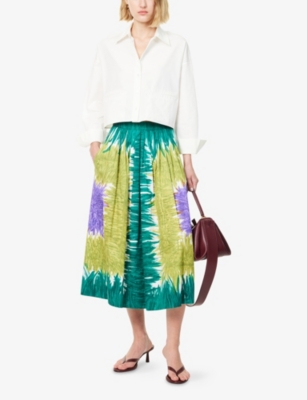Weekend Max Mara Omens  Svago Cropped Cotton-poplin Shirt