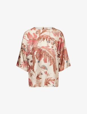 WEEKEND MAX MARA: Filippo Floral-Print Silk Shirt
