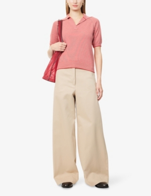 WEEKEND MAX MARA: Junior Striped Cotton-Knit Top