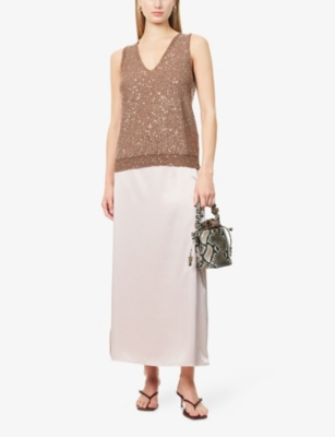 WEEKEND MAX MARA: Acaici Sequin Knitted Top