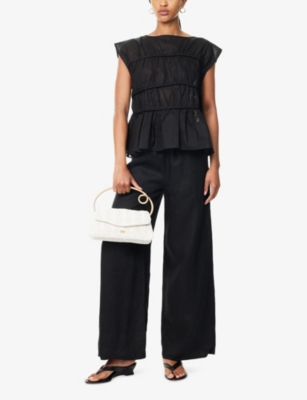 DISSH: Gina Drawstring Linen Trousers