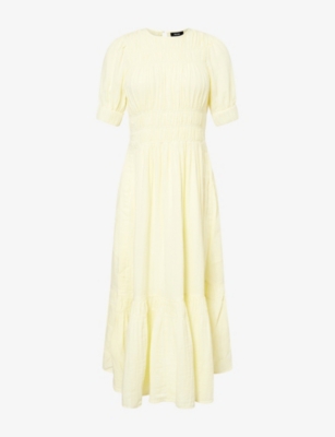 chinese dress ladies Cheesecloth Maxi Dress in Black