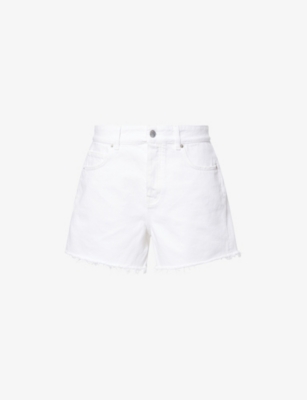 Me And Em And Em Womens Easy Summer Denim Short Soft White Wash