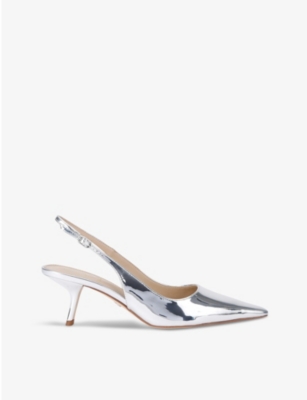 Sam Edelman Womens  Bianka Leather Heeled Slingback Courts
