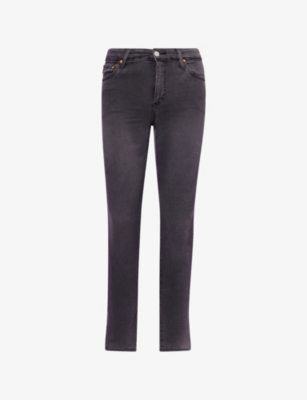 AG: Mari Slim-Leg Stretch-Denim Jeans