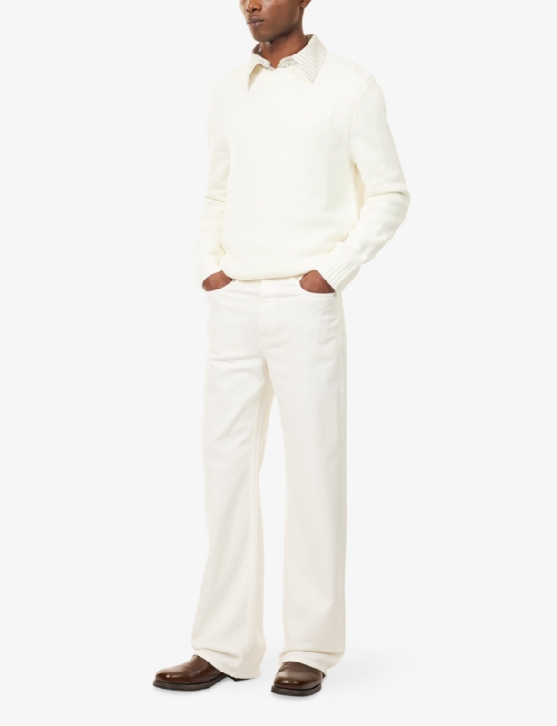 New Baggy Wide-Leg Stretch-Denim Jeans