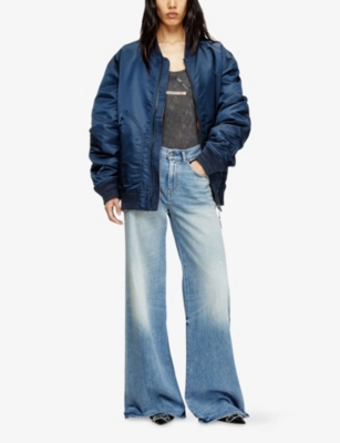 DIESEL: 1978 Akemi Wide-Leg Denim Jeans