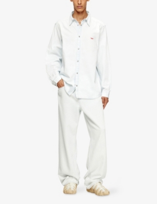 DIESEL: D-Simply Bleach-Effect Denim Shirt