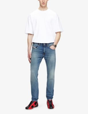 Diesel Mens 2019 D-strukt Slim-leg Stretch-denim Jeans In Blue