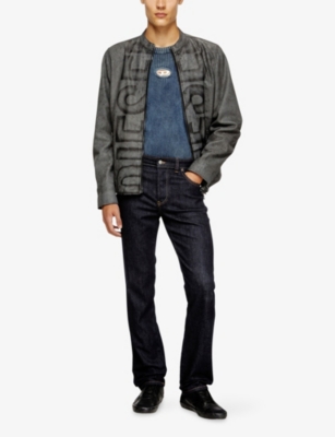 Diesel Mens 01 1993 D-vyl Straight-leg Denim Jeans In Black