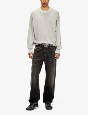 DIESEL: K-Larence-B Faded Cotton-Knit Jumper