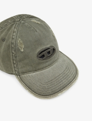Diesel Womens 5af C-ball-utlt Distressed Denim Baseball Cap