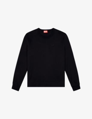 DIESEL: T-Adjust-Ls-Slits-R17 Long-Sleeved Cotton T-Shirt