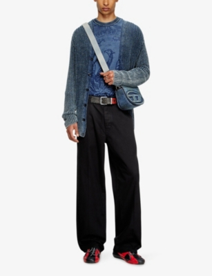 Diesel Mens 9xx P-hant-chino Straight-leg Cotton-twill Trousers In Black